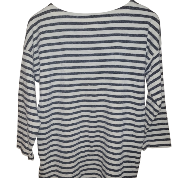 Madewell Striped Shirt 3/4 sleeve - Picture 3 of 4